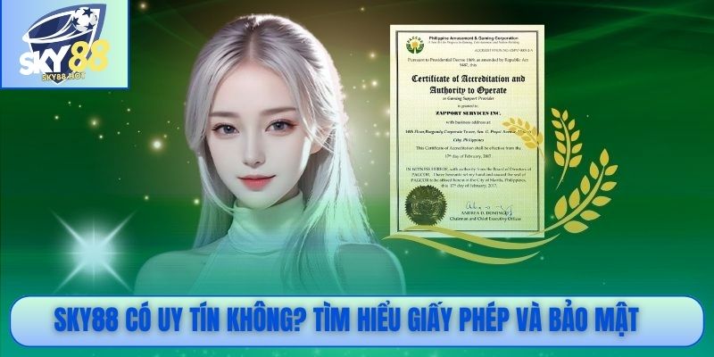 SKY88 có uy tín không? Tìm hiểu giấy phép và bảo mật